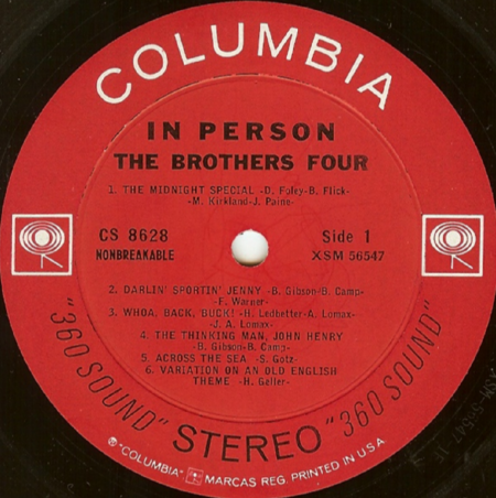 BROTHERS FOUR - LPs