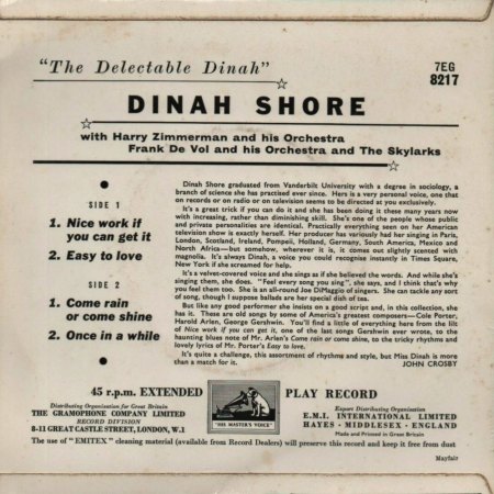 DINAH SHORE