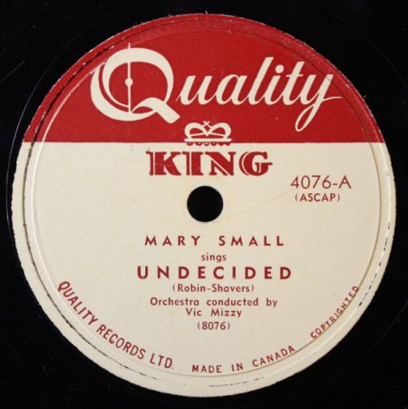 MARY SMALL