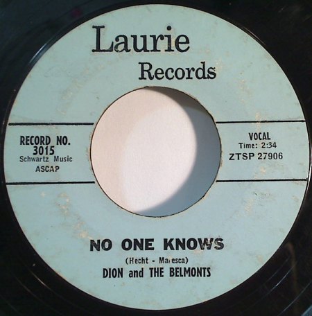 DION & THE BELMONTS - Singles & Bio