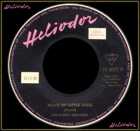 EVERLY BROTHERS - WAKE UP LITTLE SUSIE
