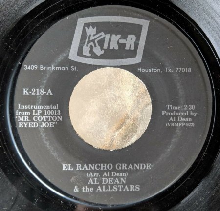 AL DEAN & HIS ALL STARS