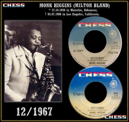 MONK HIGGINS - YESTERDAY