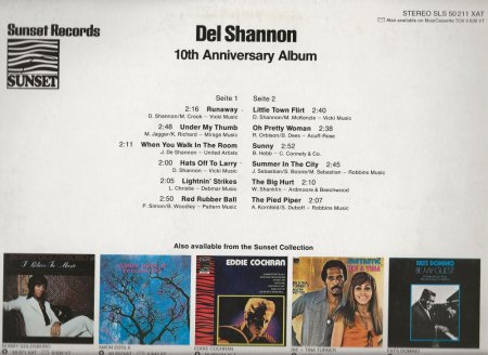 DEL SHANNON  -  Seine LPs