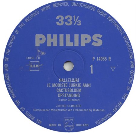 SOEUR SOURIRE/ZUSTER GLIMLACH