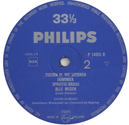 SOEUR SOURIRE/ZUSTER GLIMLACH