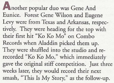 GENE & EUNICE (R&B)