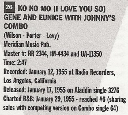 GENE & EUNICE (R&B)
