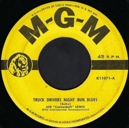 JOE 'Cannonball' LEWIS