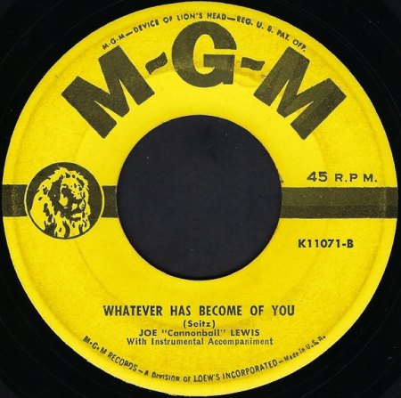 JOE 'Cannonball' LEWIS