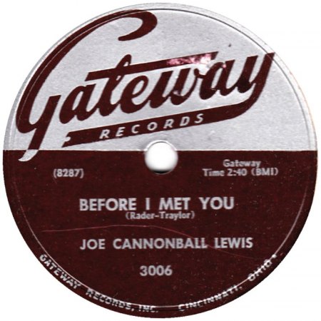 JOE 'Cannonball' LEWIS