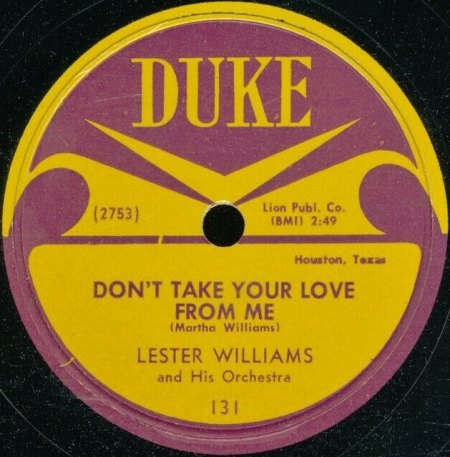 LESTER WILLIAMS - McDonald's Daughter