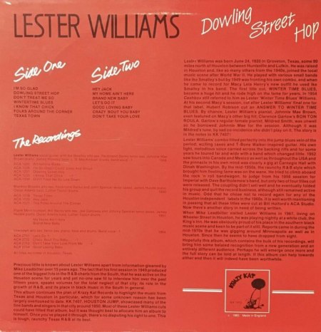 LESTER WILLIAMS - McDonald's Daughter