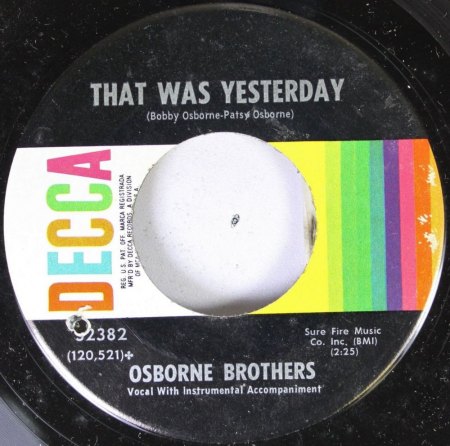 OSBORNE BROTHERS & RED ALLEN