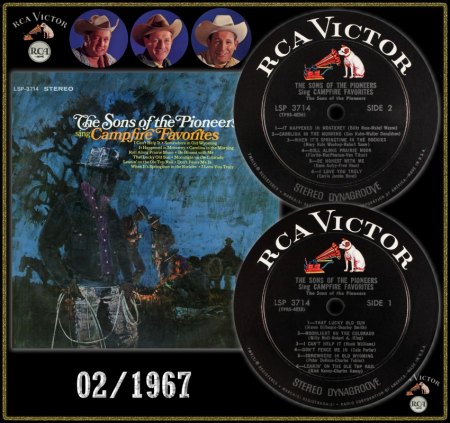 SONS OF THE PIONEERS RCA VICTOR LP LSP-3714