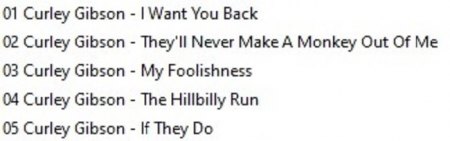 CURLY GIBSON - "The Hillbilly Hop"