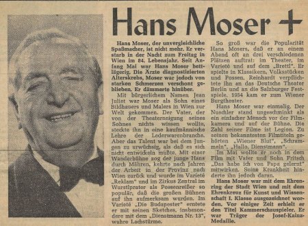 HANS MOSER im Rocknroll-Forum