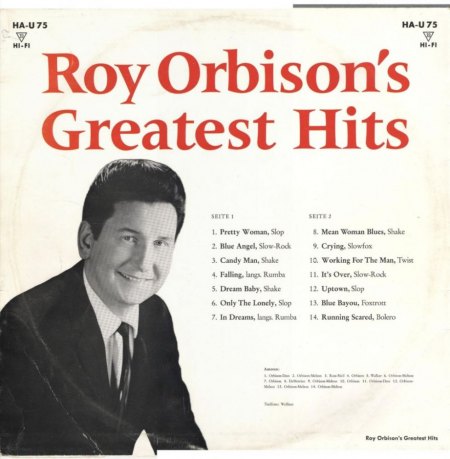 ROY ORBISON - Only with you Deutsche LONDON-LP