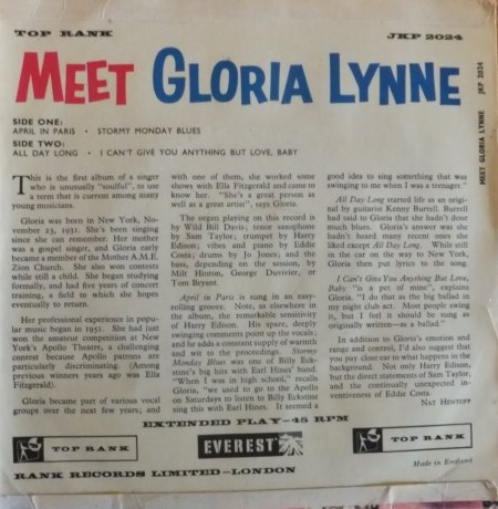 GLORIA LYNNE