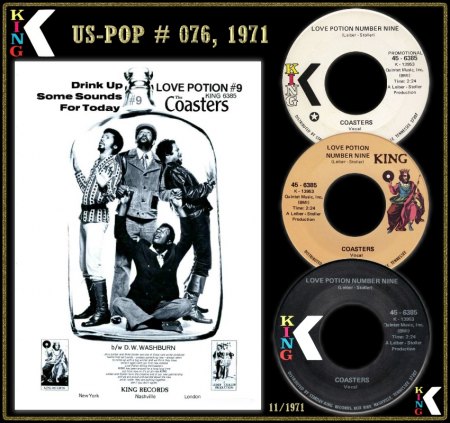 COASTERS - LOVE POTION NUMBER NINE