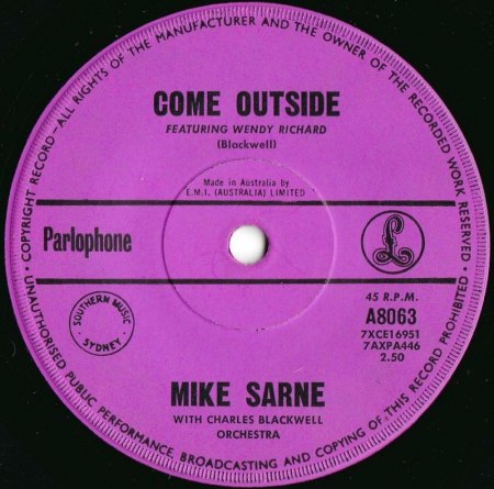 MIKE SARNE & THE INNOCENTS - Just Like Eddie