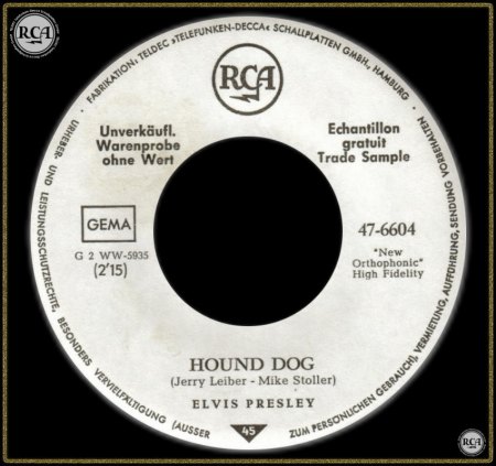 ELVIS PRESLEY - HOUND DOG