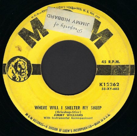 JIM, JIMMY oder JIMMIE WILLIAMS