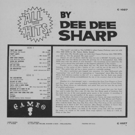 DEE DEE SHARP in den USA