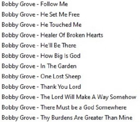 BOBBY GROVE