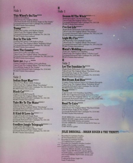 JULIE DRISCOLL & BRIAN AUGER & THE TRINITY