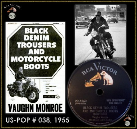 VAUGHN MONROE - BLACK DENIM TROUSERS & MOTORCYCLE BOOTS