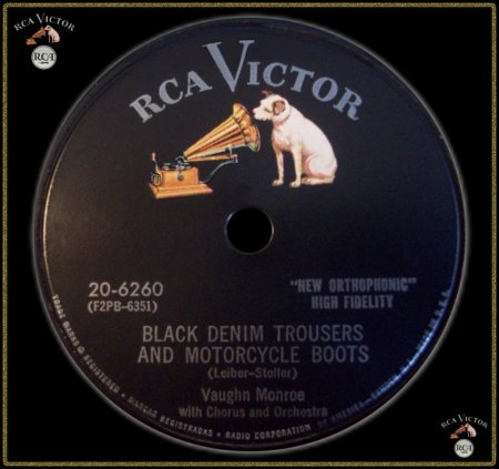 VAUGHN MONROE - BLACK DENIM TROUSERS & MOTORCYCLE BOOTS