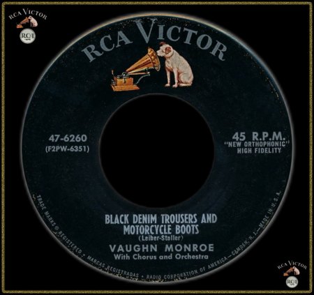 VAUGHN MONROE - BLACK DENIM TROUSERS & MOTORCYCLE BOOTS