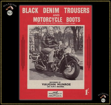 VAUGHN MONROE - BLACK DENIM TROUSERS & MOTORCYCLE BOOTS