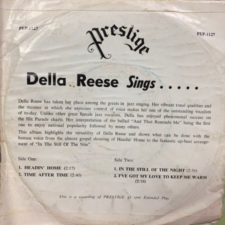 Deloreese  Patricia Early = DELLA REESE