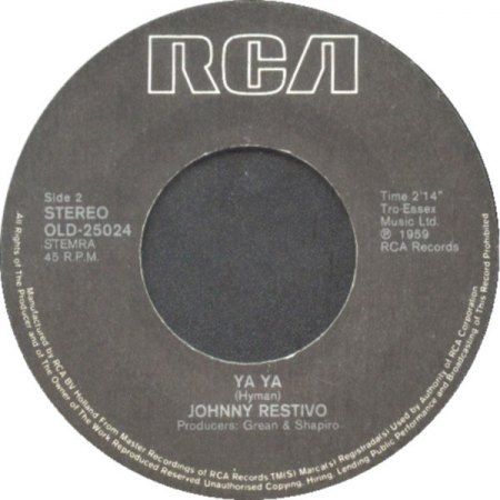JOHNNY RESTIVO-Wo ist "The Shape I'm In" ?