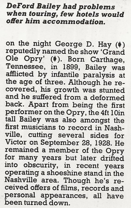 DEFORD BAILEY
