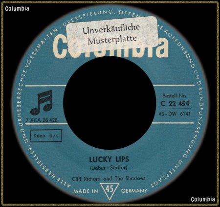 CLIFF RICHARD - LUCKY LIPS