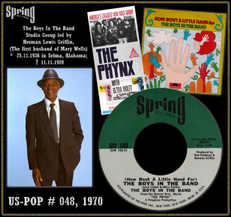 BOYS IN THE BAND - (HOW ABOUT A LITTLE HAND) FOR THE BOYS IN THE BAND