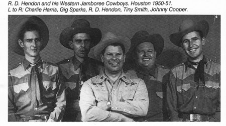 R.D. HENDON AND HIS WESTERN JAMBOREE COWBOYS