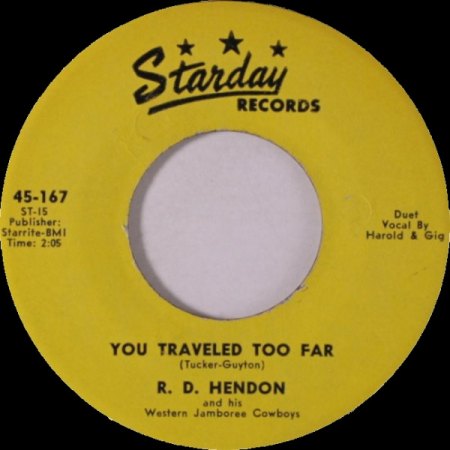 R.D. HENDON AND HIS WESTERN JAMBOREE COWBOYS