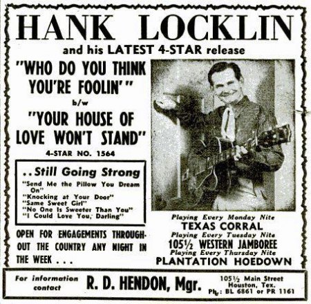 HANK LOCKLIN (1918 - 2009)