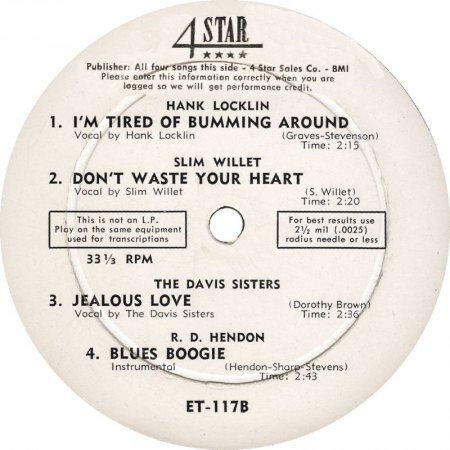 R.D. HENDON AND HIS WESTERN JAMBOREE COWBOYS