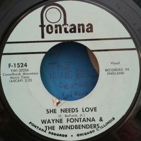 WAYNE FONTANA & THE MINDBENDERS