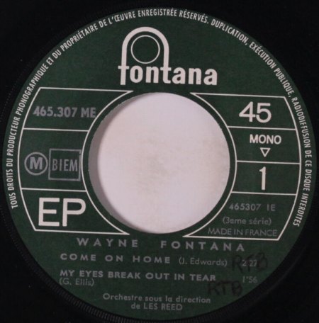 WAYNE FONTANA & THE MINDBENDERS