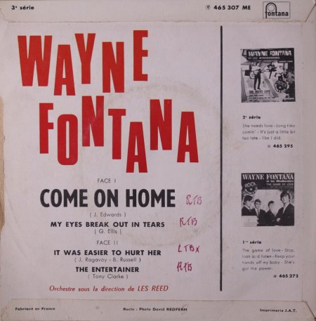 WAYNE FONTANA & THE MINDBENDERS