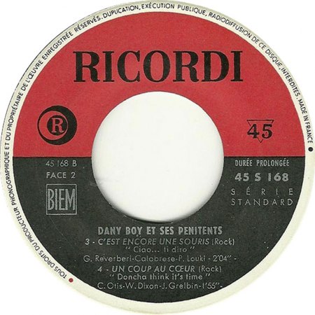 DANNY BOY & ses Penitents (= Claude Piron)