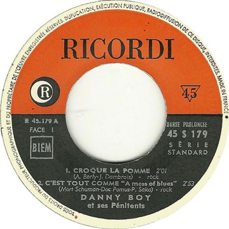 DANNY BOY & ses Penitents (= Claude Piron)
