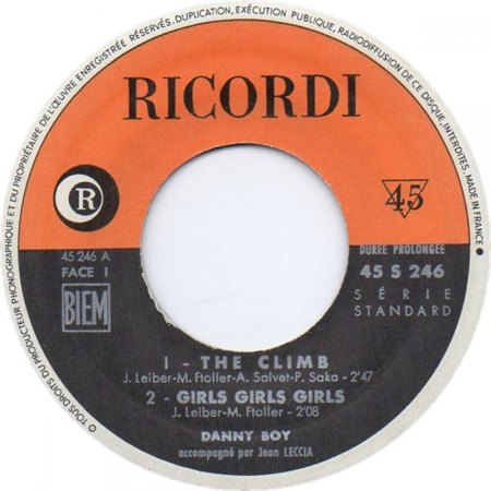 DANNY BOY & ses Penitents (= Claude Piron)