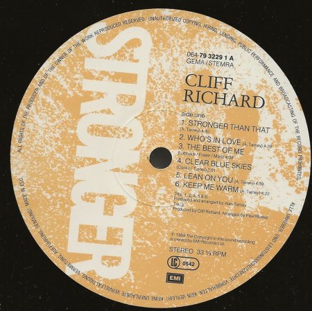 CLIFF RICHARD - seine LPs
